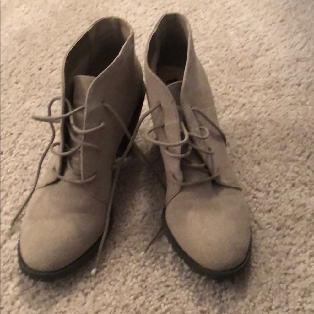 Restricted Lace Up Booties